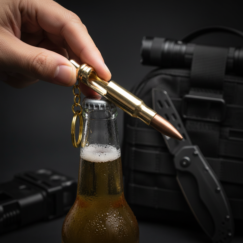 Shield Republic .308 Cartridge Bottle Opener in Action